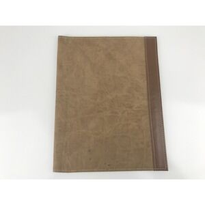 ROLF8 Brown Suede Leather Padfolio Portfolio Business Organizer Vintage 10x13